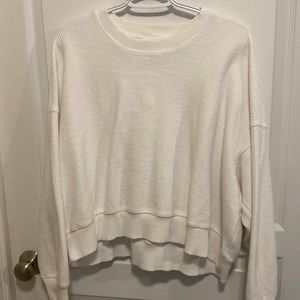 aerie white crew neck